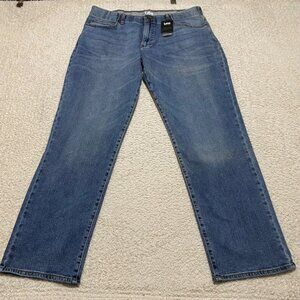 NWT Lee Jeans Mens 38x32 (36x31) Blue Denim Straight Leg Medium Wash Flex Waist
